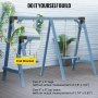 VEVOR Soporte para columpio, conector para bricolaje, 2 piezas, 9,84"en forma de un juego de soporte de columpio, conector de hierro con reciclaje y conector de poliéster