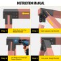 VEVOR Soporte para columpio, conector para bricolaje, 2 piezas, 9,84"en forma de un juego de soporte de columpio, conector de hierro con reciclaje y conector de poliéster