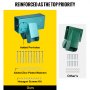 Soporte para columpio VEVOR con orificios previos, arandelas y kit de tornillos hexagonales agregados.