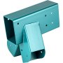VEVOR Soporte para Columpio 12" Conector de Extremo para Bricolaje en Forma A Juego de Soporte de Columpio Hierro con Recubrimiento en Polvo Conector para Madera 4x4" Pilares y 4x6" Viga Jardín Verde