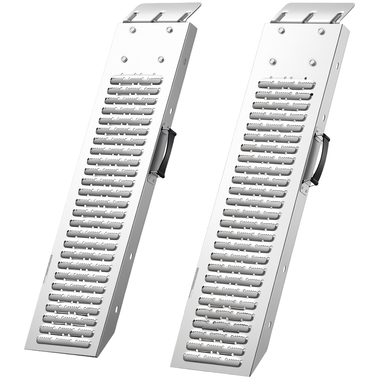 VEVOR Rampas de Carga de Acero para Remolques 2 Piezas, Rampas para Tractor 985 x 225 x 65 mm, Superficie Antideslizante, Capacidad Combinada de 544 kg, para Motocicletas, Cortadoras de Césped