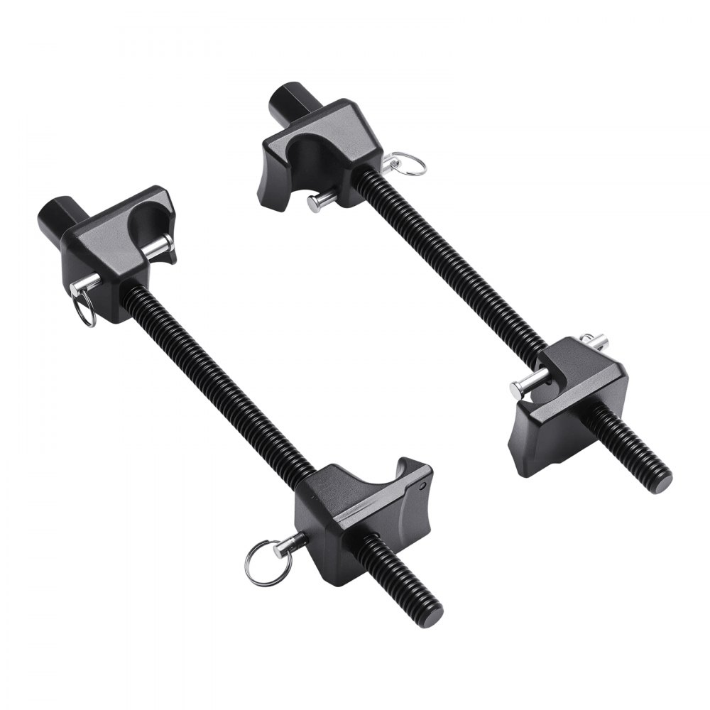 VEVOR Compresor de Resorte de Puntal 2 Piezas Herramienta Compresora de Resortes Helicoidales con Rango de 256 mm Compatible con Llaves Hexagonales de 22 mm para Autos, Camiones, Motocicletas, negro