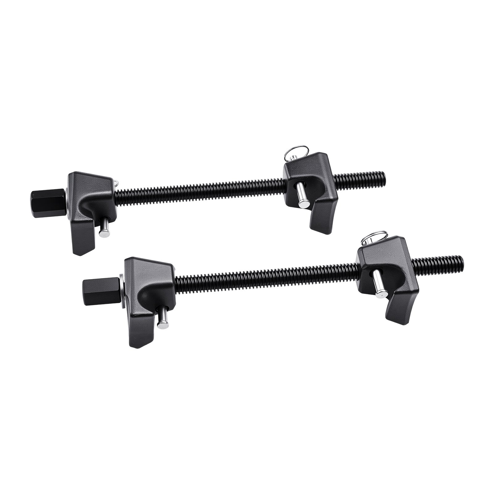 VEVOR Compresor de Resorte de Puntal 2 Piezas Herramienta Compresora de Resortes Helicoidales con Rango de 256 mm Compatible con Llaves Hexagonales de 22 mm para Autos, Camiones, Motocicletas, negro