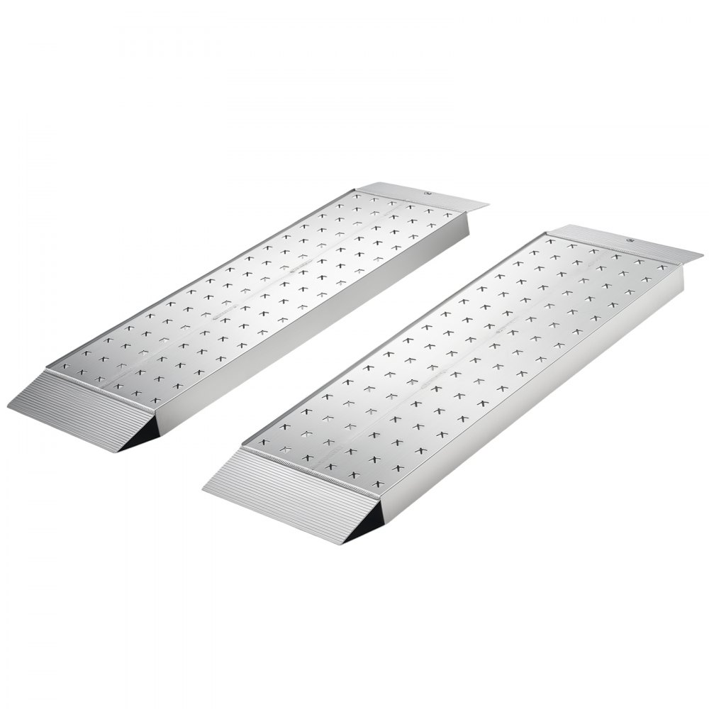 VEVOR Rampas de Carga de Aluminio para Remolques 2 Piezas, Rampas para Tractor 999 x 304 x 55 mm, Superficie Antideslizante, Capacidad Combinada de 1360 kg, para Motocicletas, Cortadoras de Césped