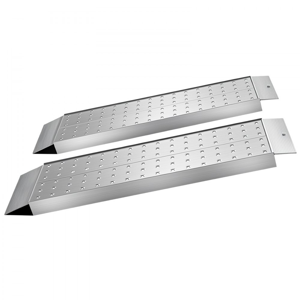 VEVOR Rampas de Carga de Aluminio para Remolques 2 Piezas, Rampas para Tractor 999 x 304 x 55 mm, Superficie Antideslizante, Capacidad Combinada de 1360 kg, para Motocicletas, Cortadoras de Césped