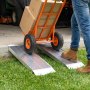 VEVOR Rampas de Carga de Aluminio para Remolques 2 Piezas, Rampas para Tractor 999 x 304 x 55 mm, Superficie Antideslizante, Capacidad Combinada de 1360 kg, para Motocicletas, Cortadoras de Césped