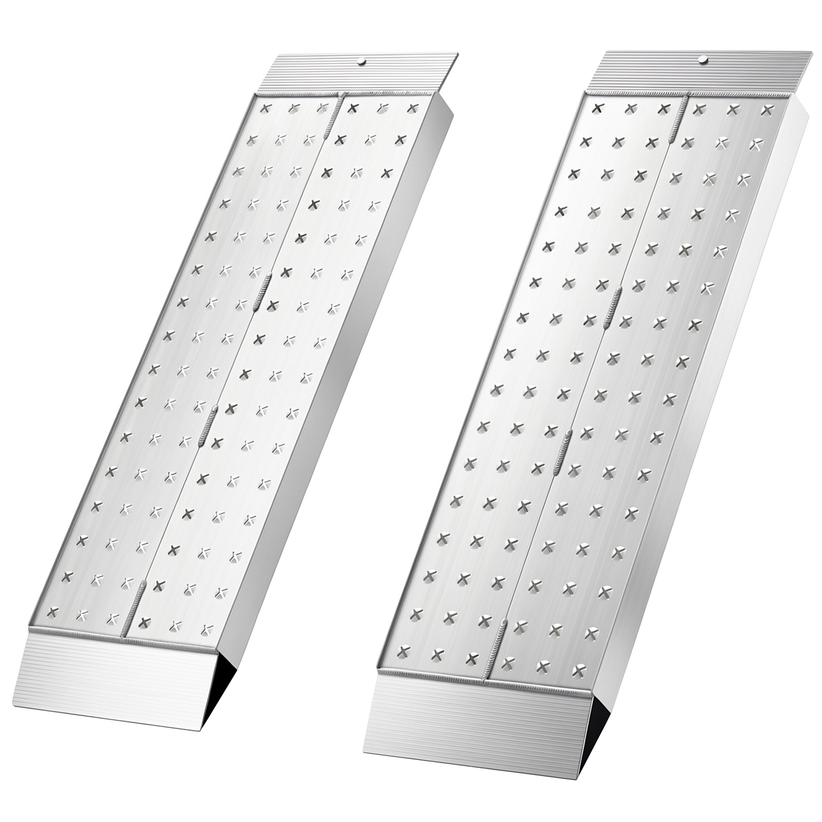VEVOR Rampas de Carga de Aluminio para Remolques 2 Piezas, Rampas para Tractor 999 x 304 x 55 mm, Superficie Antideslizante, Capacidad Combinada de 1360 kg, para Motocicletas, Cortadoras de Césped