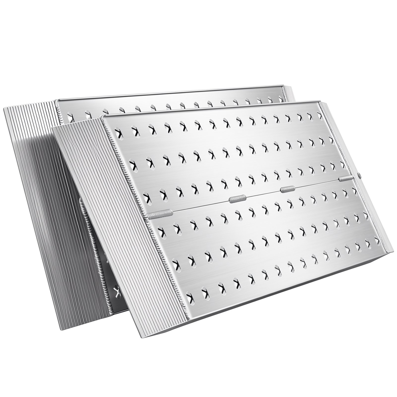 VEVOR Rampas de Carga de Aluminio para Remolques 2 Piezas, Rampas para Tractor 999 x 304 x 55 mm, Superficie Antideslizante, Capacidad Combinada de 1360 kg, para Motocicletas, Cortadoras de Césped