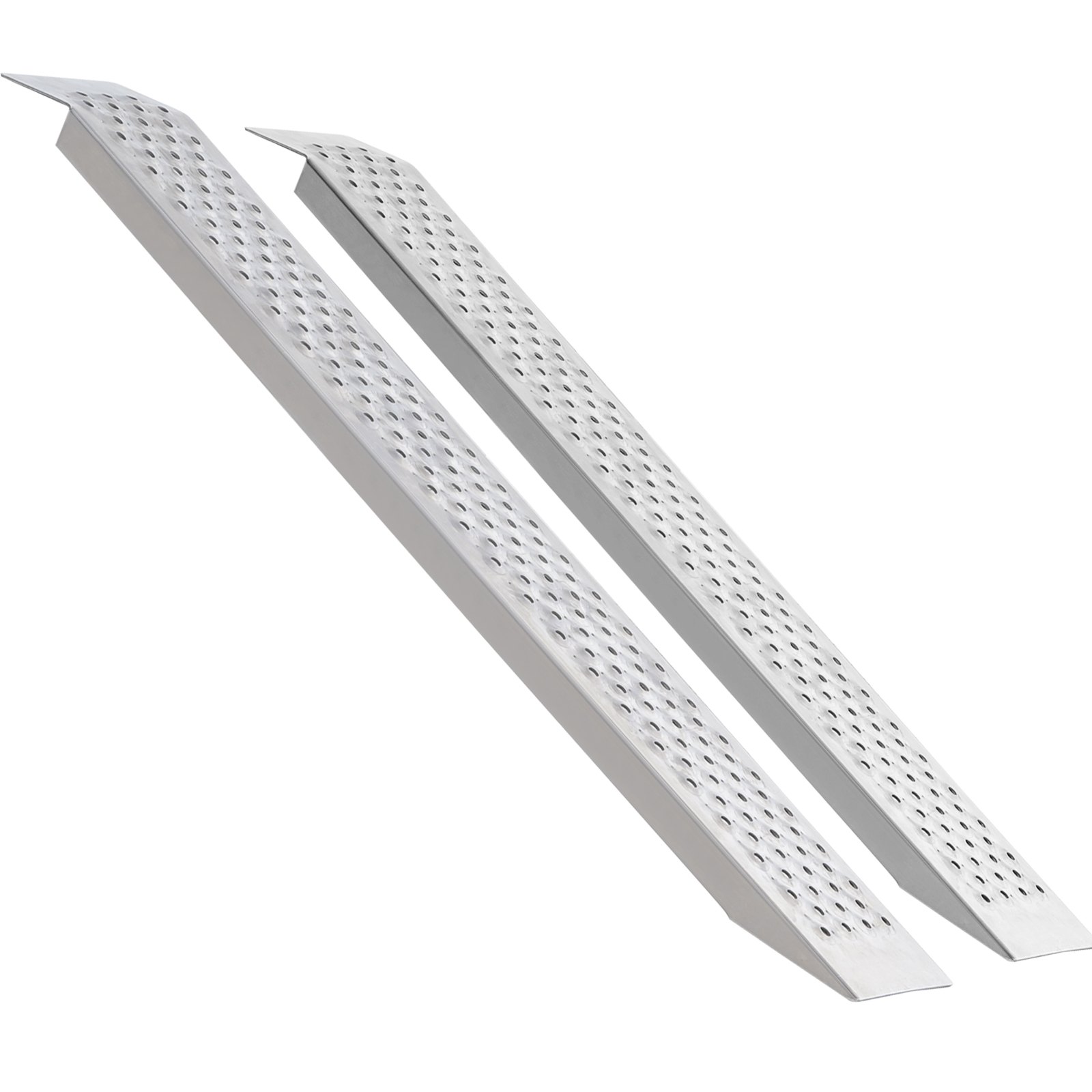 VEVOR Rampa de Carga de Aluminio 2 Piezas 2160 x 1375 mm Rampa de Acceso Capacidad de Carga de 399,2 kg Ligera y Portátil para Motocicleta Todoterreno, Remolque, ATV, UTV, Tractor, Cortacésped