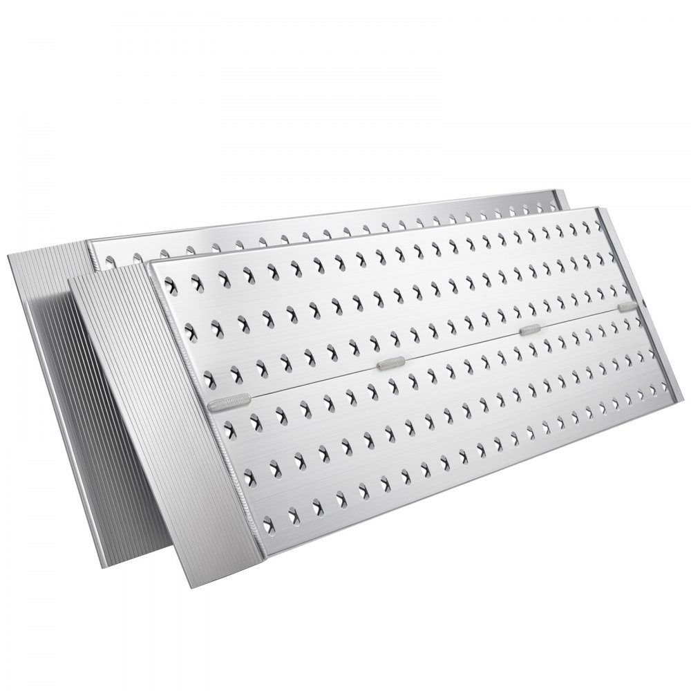 VEVOR Rampas de Carga de Aluminio para Remolques 2 Piezas, Rampas para Tractor 1396 x 304 x 55 mm, Superficie Antideslizante, Capacidad Combinada de 1360 kg, para Motocicletas, Cortadoras de Césped