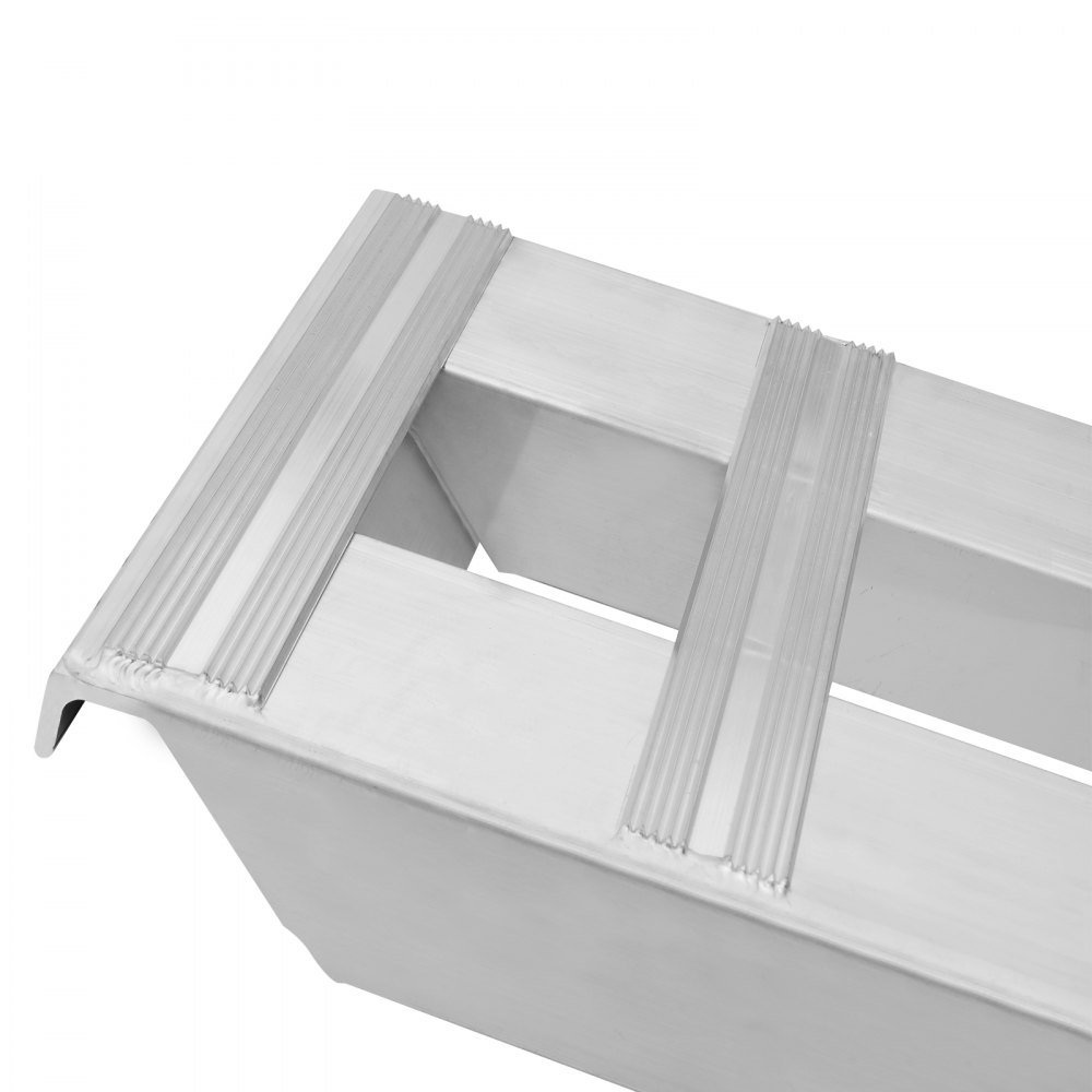 VEVOR Rampa de Carga de Aluminio 2 Piezas 240 x 38 cm Rampa de Acceso Capacidad de Carga de 2721,6 kg Ligera y Portátil para Motocicleta Todoterreno, Remolque, ATV, UTV, Tractor, Cortacésped