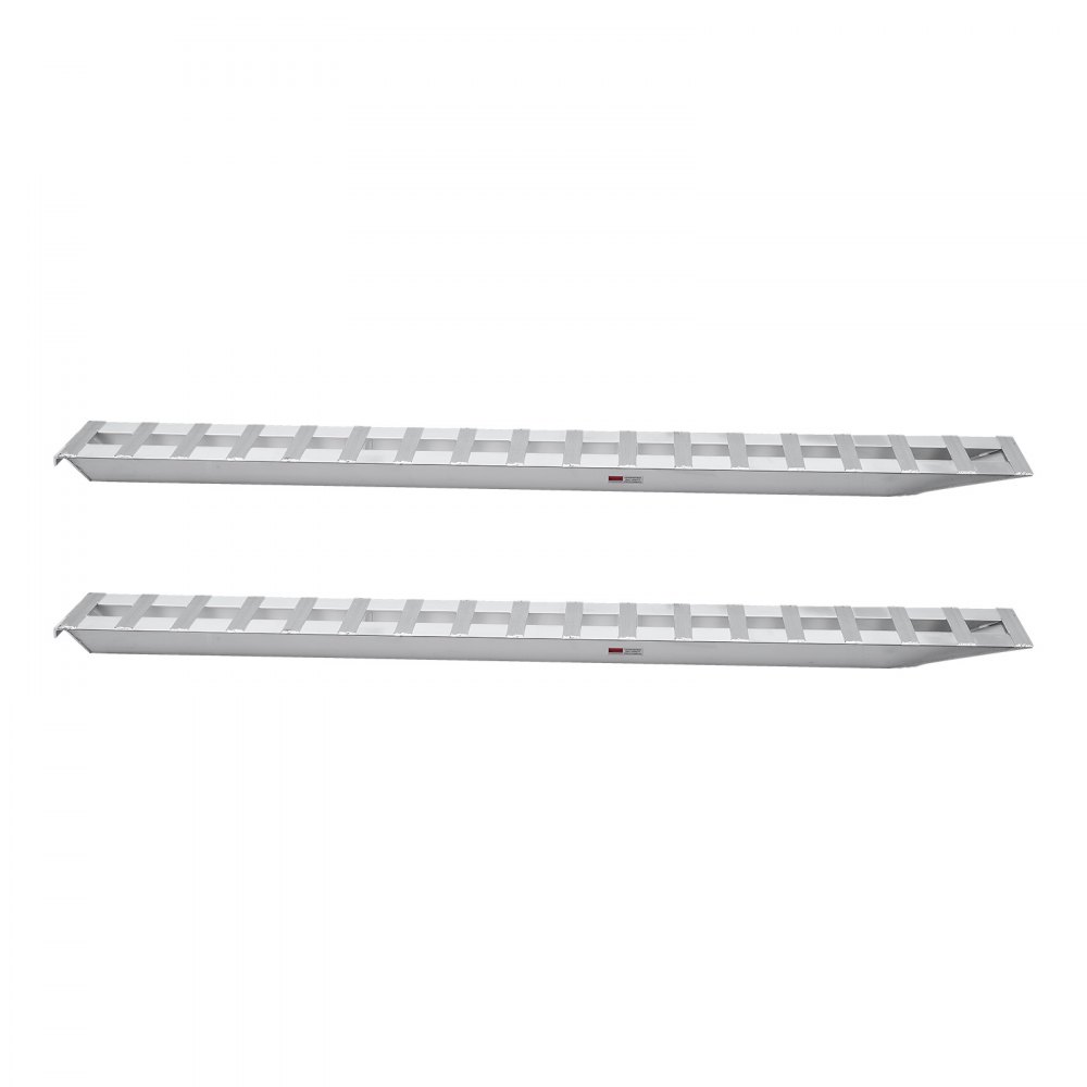 VEVOR Rampas de Aluminio resistente 2 Piezas Rampas Resistentes Carga de 4535,9 kg con Placas Antideslizantes para Carros, Tractores Agrícolas, Vehículos Todoterreno, Cortacéspedes, Motocicletas