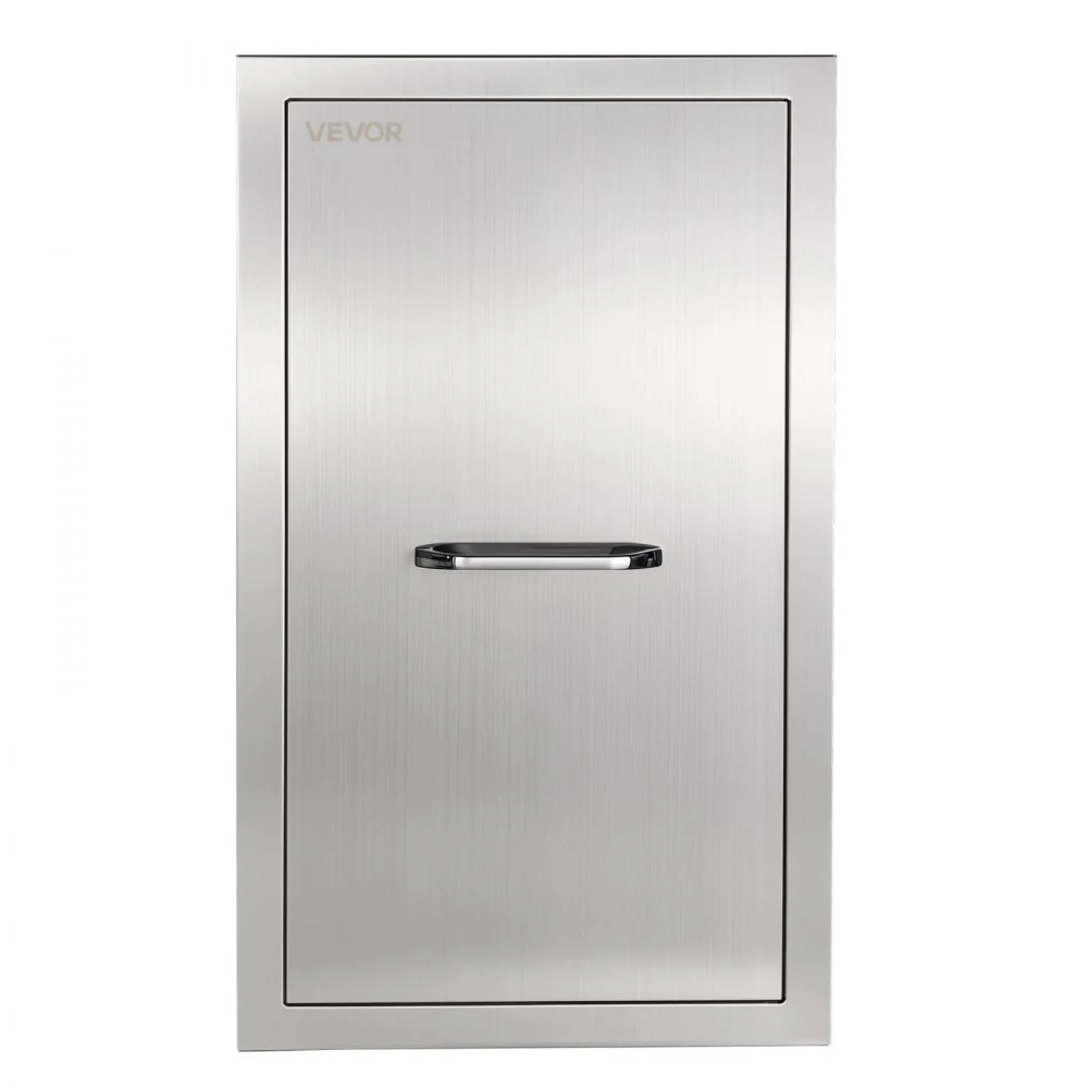 VEVOR Armario de Cocina para Exteriores 47x67,3x34,3 cm sin Cubo de Basura, de Acero Inoxidable, para Organizar Utensilios de Cocina, para Almacenamiento en Islas de Barbacoa y Estaciones de Parrilla