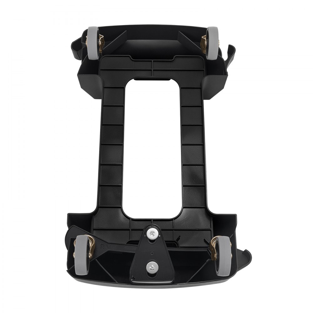 VEVOR Plataforma Rodante para Contenedores de Basura, Base Rodante Delgada para Contenedores de Basura con 4 Ruedas Bloqueables, Capacidad de Peso de 90,1 kg, Carrito Rodante Multiuso, Negro