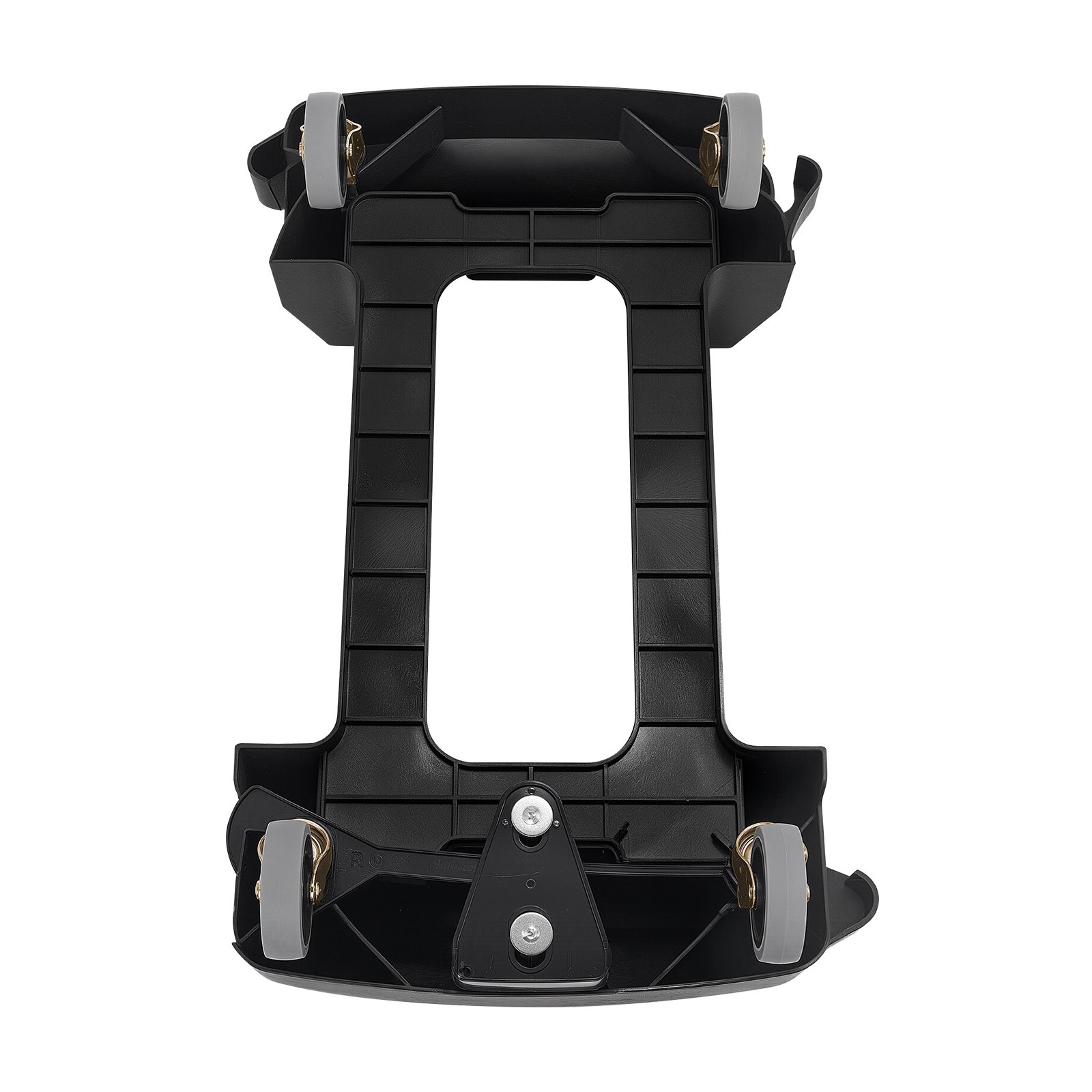 VEVOR Plataforma Rodante para Contenedores de Basura, Base Rodante Delgada para Contenedores de Basura con 4 Ruedas Bloqueables, Capacidad de Peso de 90,1 kg, Carrito Rodante Multiuso, Negro