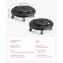 VEVOR bin trolley, suitable for 75.7/121/166.6/208 L bins, 2-pack. Dolly waste bin with 4 lockable wheels, 227 kg capacity, multifunctional trolley, 455x155mm