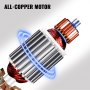 VEVOR Máquina de Corte de Tela 250 W Espesor de Corte 25,4 mm Tijeras de Tela Eléctrica Hoja Octágona de Acero de Aleación Cortador de Tela para Cortar Tela de Algodón, Lana, Lino, Cuero, Alfombra