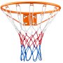 VEVOR Aro de Baloncesto Diámetro Exterior 483mm Canasta de Baloncesto de Acero al Carbono con Red Pieza de Repuesto de Portería de Baloncesto Montada en Pared para Entrenamiento de Baloncesto, Naranja