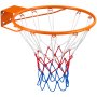 VEVOR Aro de Baloncesto Diámetro Exterior 483mm Canasta de Baloncesto de Acero al Carbono con Red Pieza de Repuesto de Portería de Baloncesto Montada en Pared para Entrenamiento de Baloncesto, Naranja