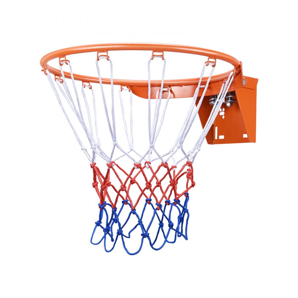 VEVOR Basketball Rim, Wall Door Mounted Basketball Hoop, Heavy Duty Q235 Basketball Flex Rim Goal Set with Net, Standard 18-Inch Hanging Basketball Hoop for Indoor and Outdoor Use for Kids and Adults