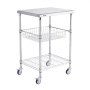 VEVOR Carro de Almacenamiento de Cocina de 3 Niveles 61x50,8x67,6 cm 213,2 kg