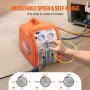VEVOR Máquina de Recuperación de Refrigerante Portátil 3/4 HP Máquina de Recuperación con Protección de Alta Presión 2,2 kg/min Velocidad de 1450 rpm Autolimpieza para Vapor Líquido Refrigerante