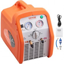 VEVOR Máquina de Recuperación de Refrigerante Portátil 1HP Máquina de Recuperación Doble Cilindro con Protección de Alta Presión 1750 rpm para Vapor de Refrigerante Líquido Aire Acondicionado de Coche