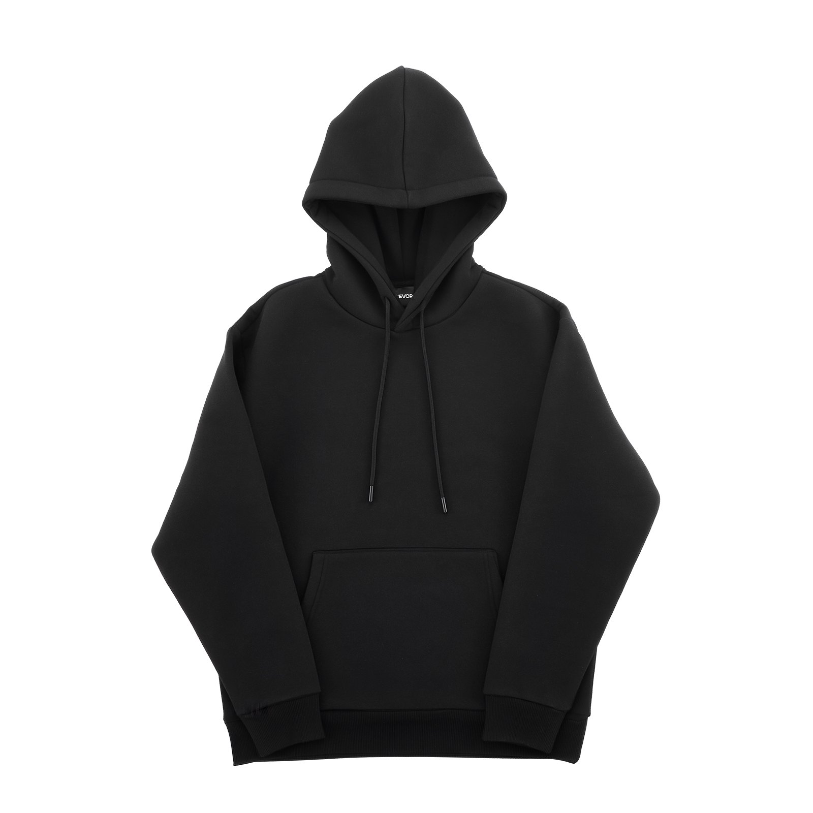 VEVOR Sudadera con Capucha a Hombre, Talla XXL, Manga Larga de Forro Polar, Cómoda, Informal, Cálida, Agradable para la Piel, Práctica y Moderna, con Bolsillo Grande para Otoño e Invierno, Negro