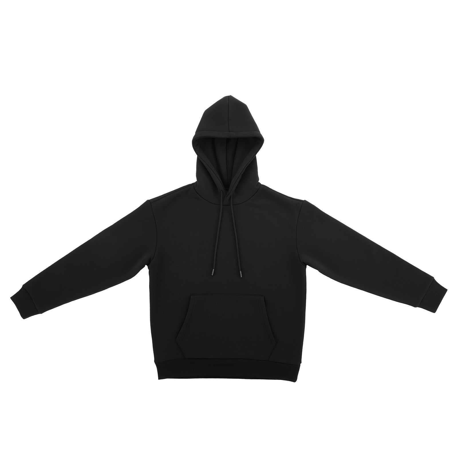 VEVOR Sudadera con Capucha a Hombre, Talla XXXL, Manga Larga de Forro Polar, Cómoda, Informal, Cálida, Agradable para la Piel, Práctica y Moderna, con Bolsillo Grande para Otoño e Invierno, Negro
