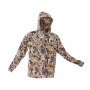 VEVOR Camo Hoodie, Small Size, Men Pullover Hooded Sweatshirt, Moisture Wicking & Breathable, Quick-dry, Hiking Fishing Shirt with Hood, Long Sleeves Hunting Shirts for Spring & Summer Outdoor Work