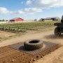 VEVOR Grada de Arrastre 1220 x 1220 mm, Rastrillo de Arrastre de Acero, Grada Niveladora de Terreno para Vehículos Todoterreno, UTV y Tractores, Ideal para Caminos de Grava, Nivelación de Campos