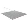 VEVOR Grada de Arrastre 1220 x 1220 mm, Rastrillo de Arrastre de Acero, Grada Niveladora de Terreno para Vehículos Todoterreno, UTV y Tractores, Ideal para Caminos de Grava, Nivelación de Campos