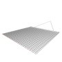 VEVOR Grada de Arrastre 1220 x 1220 mm, Rastrillo de Arrastre de Acero, Grada Niveladora de Terreno para Vehículos Todoterreno, UTV y Tractores, Ideal para Caminos de Grava, Nivelación de Campos