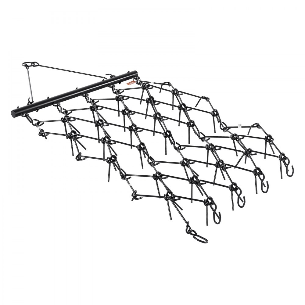 VEVOR trailing harrow, 1707x1219mm, meadow harrow with 80 sharp teeth, suitable for ATV & UTV tractor, for soil preparation, sowing, smoothing landscapes & maintenance of gravel driveways