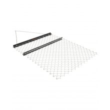 VEVOR Rastrillo de Arrastre de Acero Q235 Rastrillo de Cadena 121,9 x 152,4 cm Accesorios para Tractores UTV para Nivelar Paisajes Césped Duradero para Caminos de Grava, Granjas, Jardines, Negro