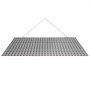 VEVOR Drag Harrow, 1.5x0.9 m, High-Efficiency Chain Harrow Rake, ATVs UTVs Tractors Attachments, Durable Galvanized Steel Mesh Drag Mat with Towing Chain, for Gravel Driveway Ruts Farm Field Leveling