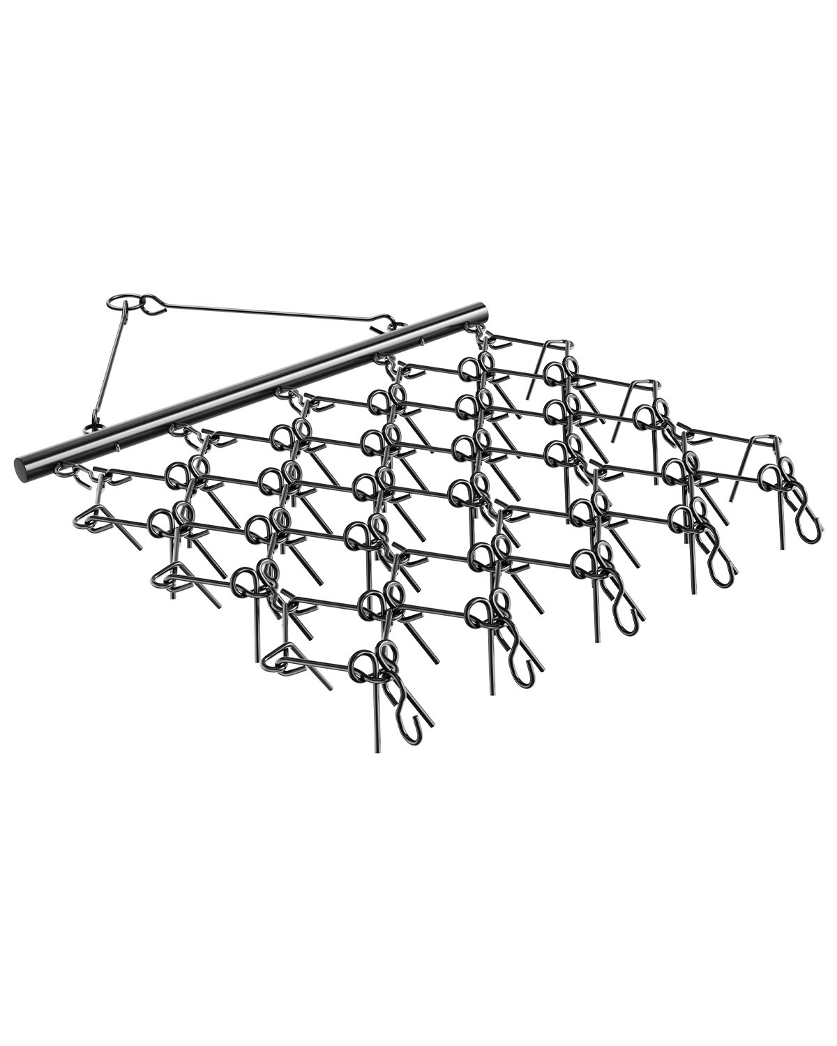 VEVOR Grada de Arrastre con 60 Dientes Afilados Grada de Cadena Duradera 178 x 147 cm para Tractores ATV UTV para Suelos, Siembra, Alisado de Paisajes, Mantenimiento de Caminos de Grava de Patios
