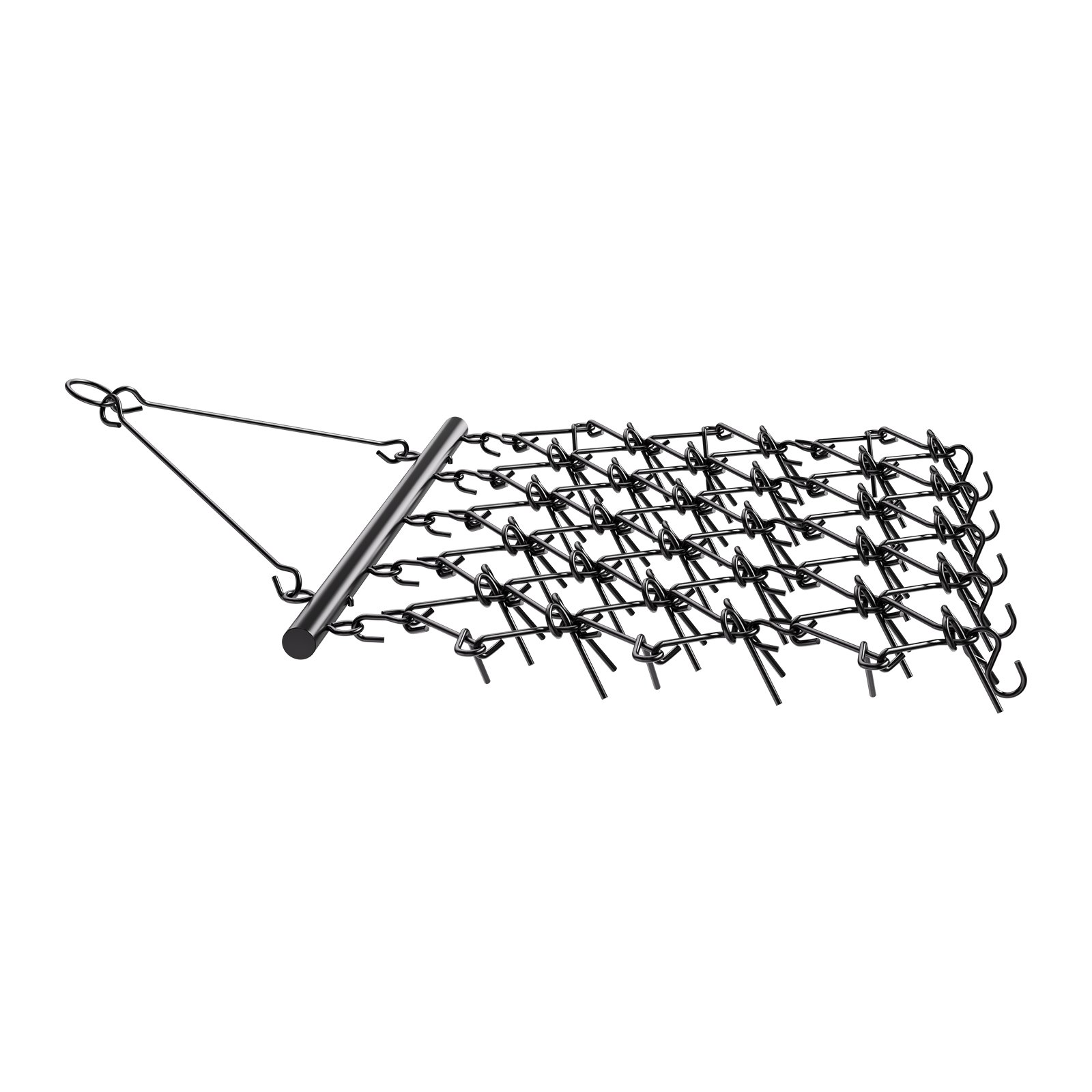VEVOR Grada de Arrastre con 60 Dientes Afilados Grada de Cadena Duradera 178 x 147 cm para Tractores ATV UTV para Suelos, Siembra, Alisado de Paisajes, Mantenimiento de Caminos de Grava de Patios