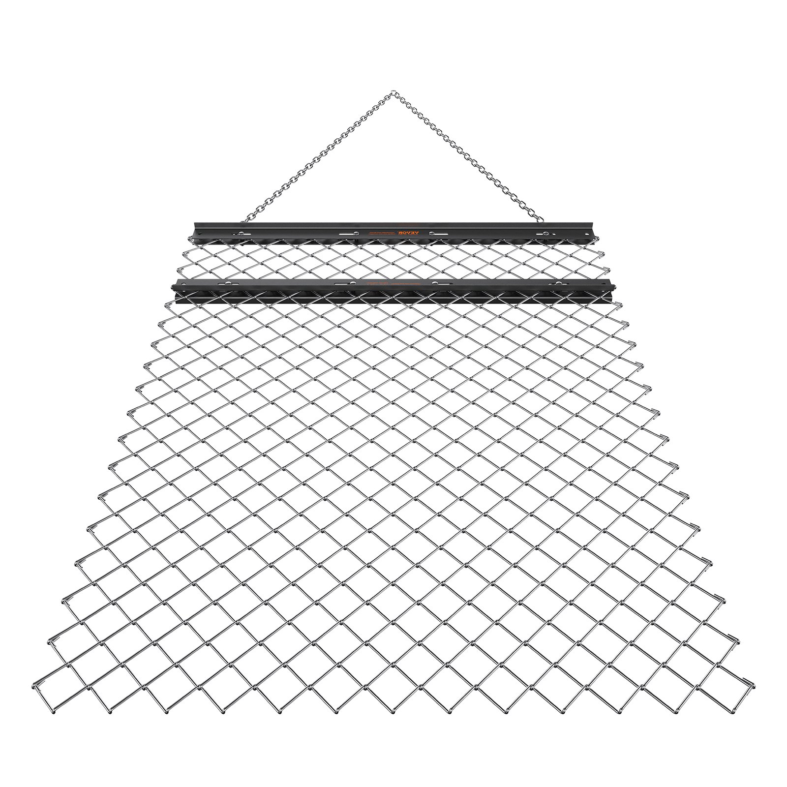 VEVOR Grada de Cadena Arrastrada 1550x1235mm Nivelador de Entrada Acero Q235 Correa de Arrastre Nivelación de Paisaje, Preparación de Césped, Remolcable para Tractor, ATV, UTV, Entrada de Grava, Campo