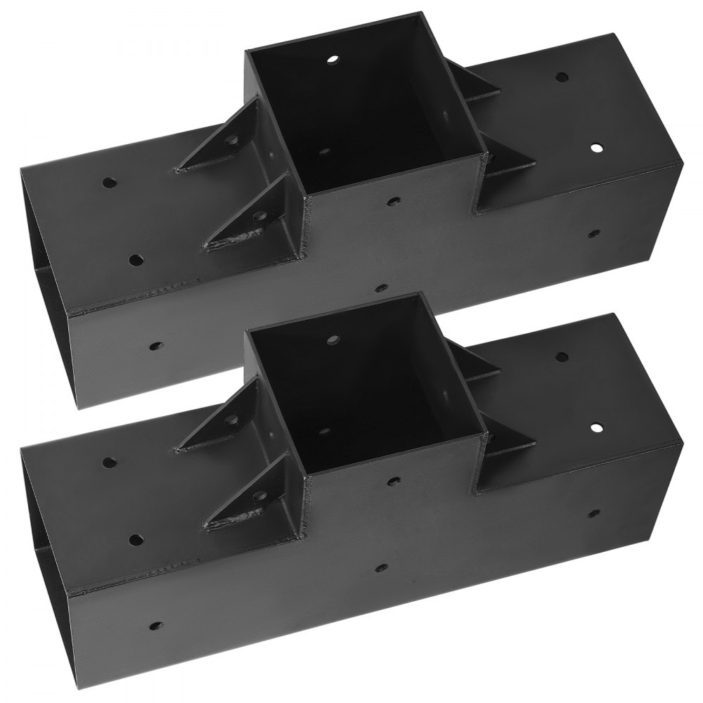 VEVOR Kit de Pérgola en Forma de T, 10 x 10 cm, de 3 Vías, Kit de Soporte de Cenador de Carpintería DIY con Tornillos para Vigas de Madera de 92 x 92 mm en Tamaño Real para Banquetes y Fiestas