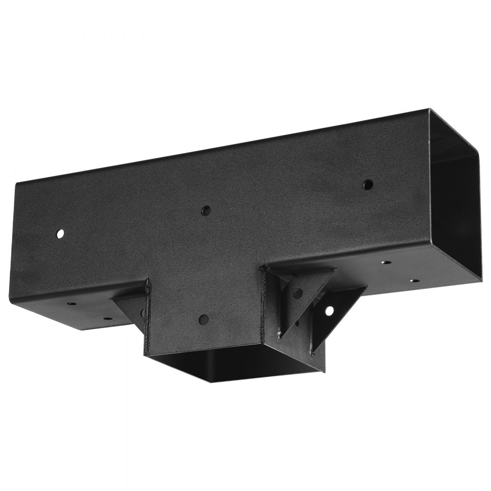 VEVOR Kit de Pérgola en Forma de T, 10 x 10 cm, 3 Vías, Kit de Soporte de Cenador de Carpintería DIY con Tornillos para Vigas de Madera 92 x 92 mm en Tamaño Real para Banquetes y Fiestas, 4 uds