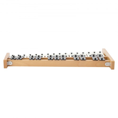 Xilófono Glockenspiel VEVOR 27 Notas - Teclas Metálicas Colores, 4 Mazos, Bolsa Transporte, Rango Sol2-La5