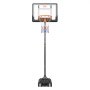 VEVOR Outdoor Basketball Hoop Stand, 152.4-213.4 cm Adjustable Height, Black, Weatherproof, Rustproof, Portable Basketball Hoop Base with Water or Sand