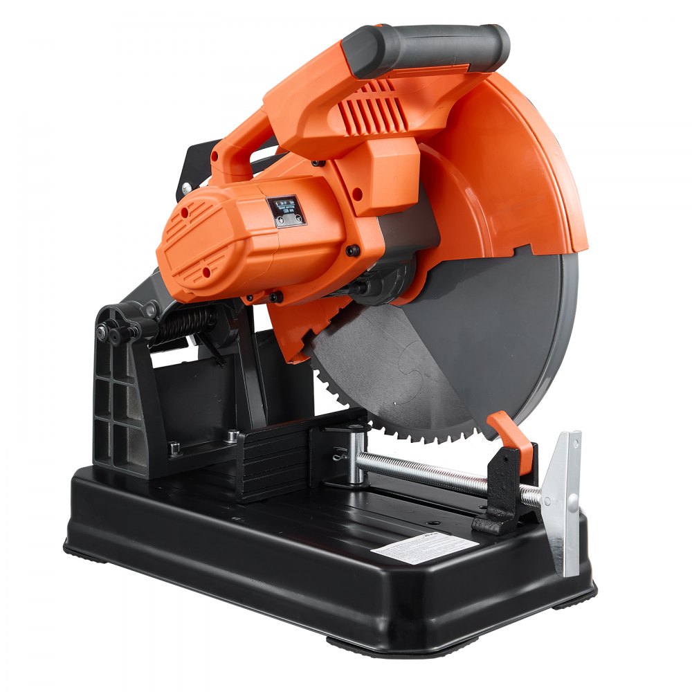 VEVOR Sierra Tronzadora para Corte de Metal 355 mm Corte en Frío 3500 W, para Construcción, Fabricación, Soldadura, Velocidad Ajustable 750-1200 r/min, Rango de Inglete +/- 45°, Motor sin Escobillas