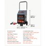 VEVOR Cargador de Baterías para Coche, 12/24 V 250/125 A, Cargador Móvil, Carga Automática de 9 Etapas, para Baterías de Plomo-ácido y Litio, para Automóviles, SUV, Vehículos Ligeros, Furgonetas