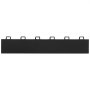 VEVOR Kit de Borde de Transición para Piso de Garaje, 15 uds, Alta Resistencia, PP, Antideslizantes, Compatibles con Tapetes de Garaje VEVOR de 6 Candados Mejorados, Negro, 305 x 60 x 12,1 mm