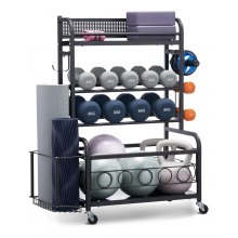 VEVOR Organizador de Equipos de Entrenamiento Gimnasio Casa 870 x 405 x 1010 mm