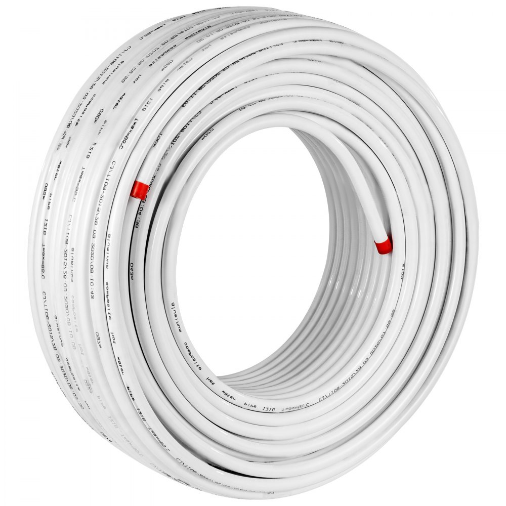Tubería Suelo Radiante Pex Al Pex Tubo De Aluminio 50 M Tubería Multicapa Blanco