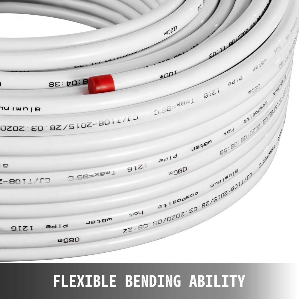 Tubería Suelo Radiante Pex Al Pex Tubo De Aluminio 50 M Tubería Multicapa Blanco