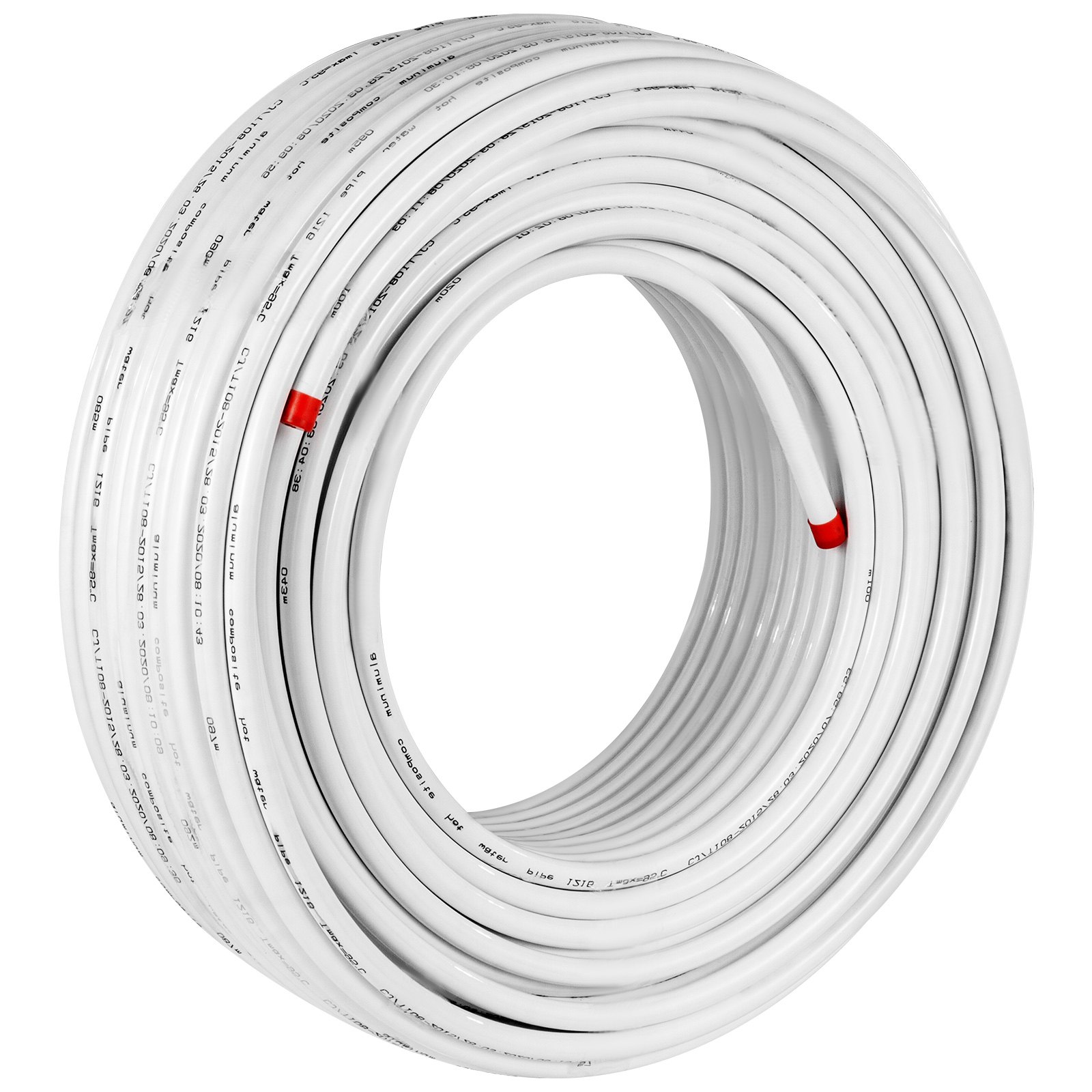 Tubería Suelo Radiante Pex Al Pex Tubo De Aluminio 50 M Tubería Multicapa Blanco